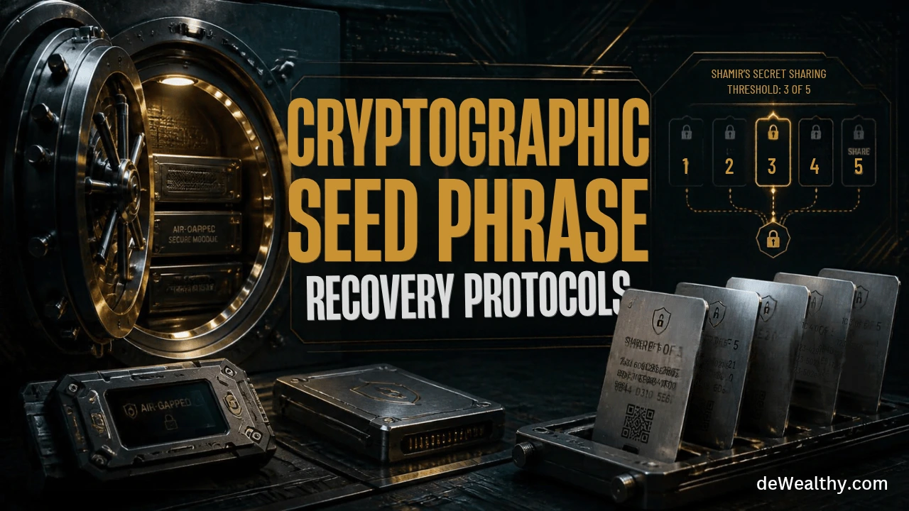 Cryptographic Seed Phrase Recovery Protocols for Estate Planning by deWealthy.com