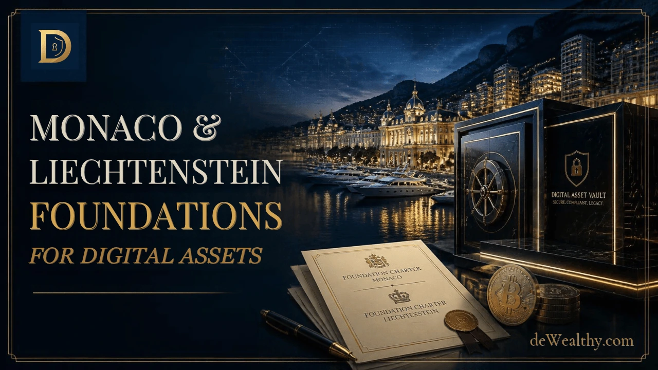 Monaco & Liechtenstein Foundations for Digital Asset Wealth Preservation by deWealthy.com