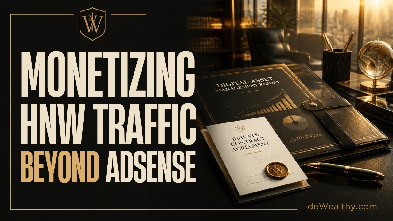 Monetizing HNW Traffic Beyond AdSense Blueprint by deWealthy.com