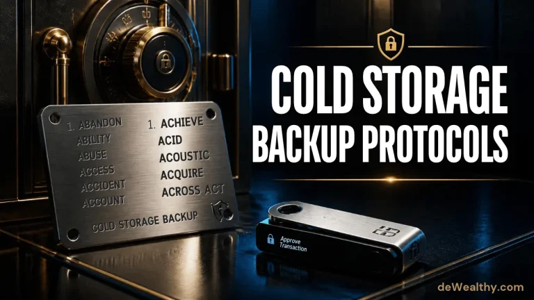 Shamir's Secret Sharing vs Steel Cold Storage Best Seed Phrase Backup Protocols - deWealthy.com