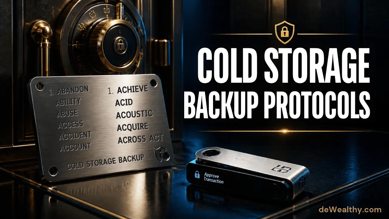 Shamir's Secret Sharing vs Steel Cold Storage Best Seed Phrase Backup Protocols - deWealthy.com